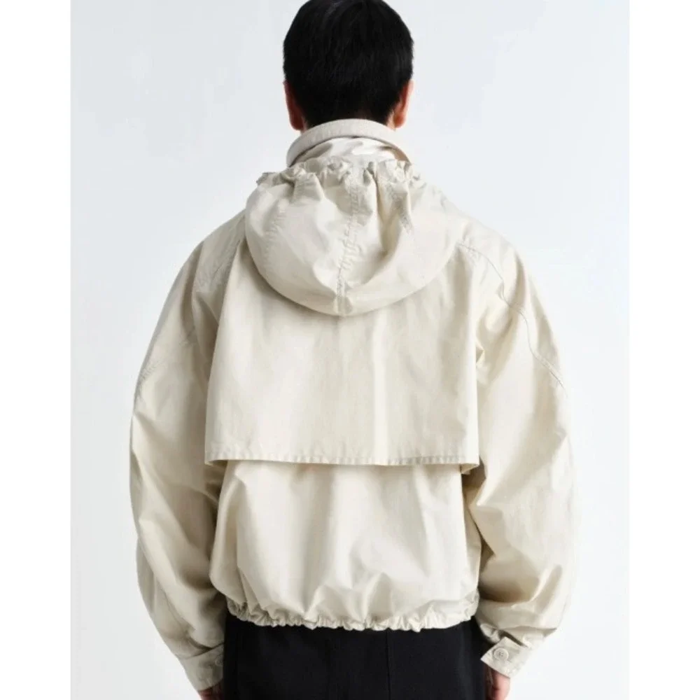 Lemaire Parachute Blouson Stone Beige Ventile Cotton Jacket Mens 48 US M NWT